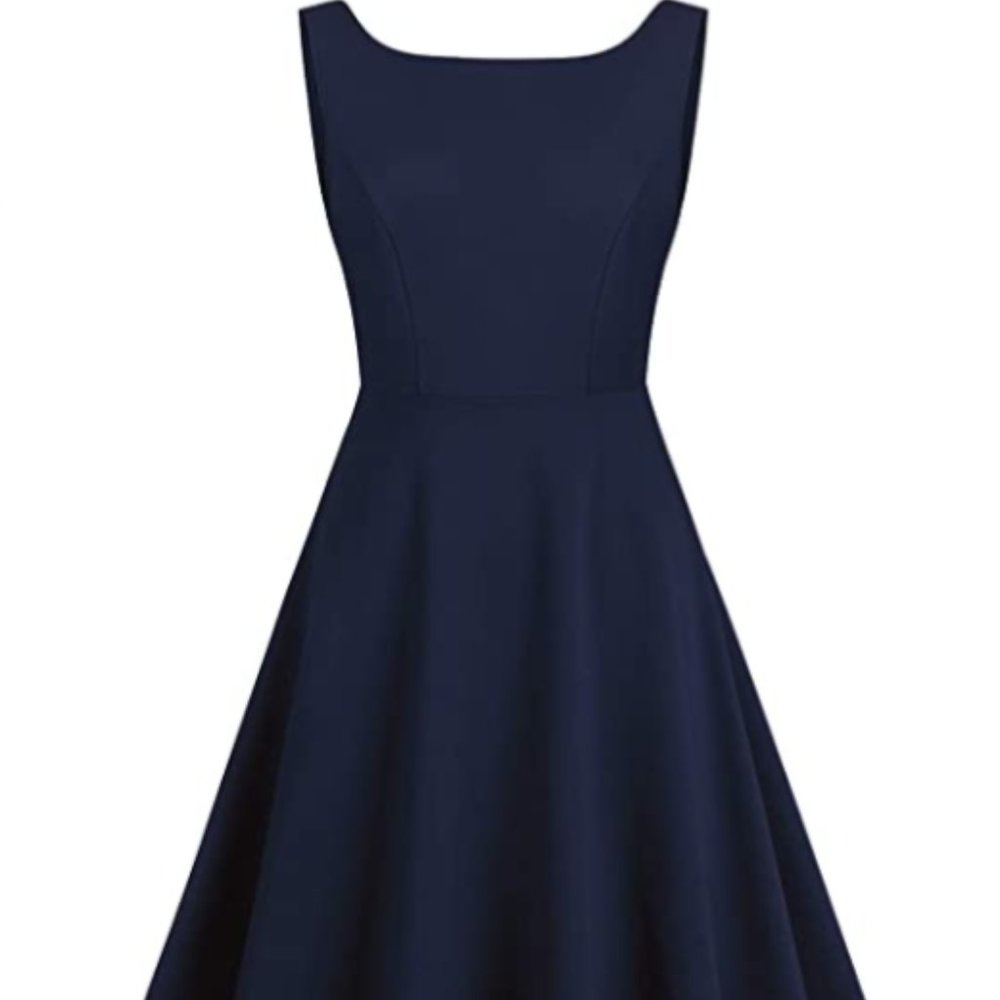 🎉 HOST PICK! 🎉 NWT Women's Hi Lo Boatneck Navy Dress sz Small